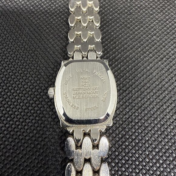 M.Z. Berger Marcasite Women’s Quartz Watch Silver Tone MOP Dial Bracelet